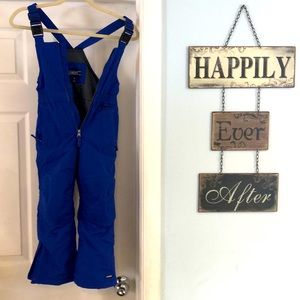 Kids Snow Bib,Pants Sz 5 -Lands End- Royal Blue